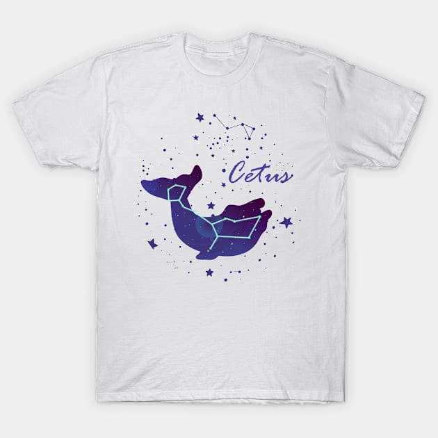 Whale Constellation T-Shirt by TheUnknown93